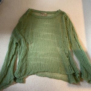 Green Wildfox Knit Sweater